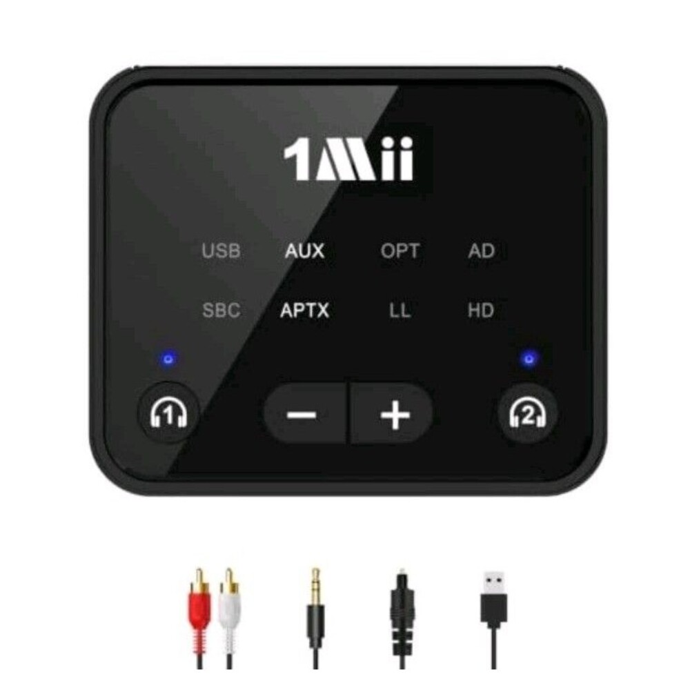 Bluetooth 5.3 Transmitter for TV to 2 Wireless Headphones, Long Range 100ft B...